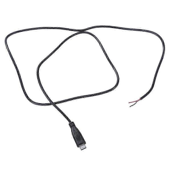 USB C Pigtail 2-stifts strömkabel Bar sladdlinje 22AWG Stöder 5V 3A laddning 2m Straight head