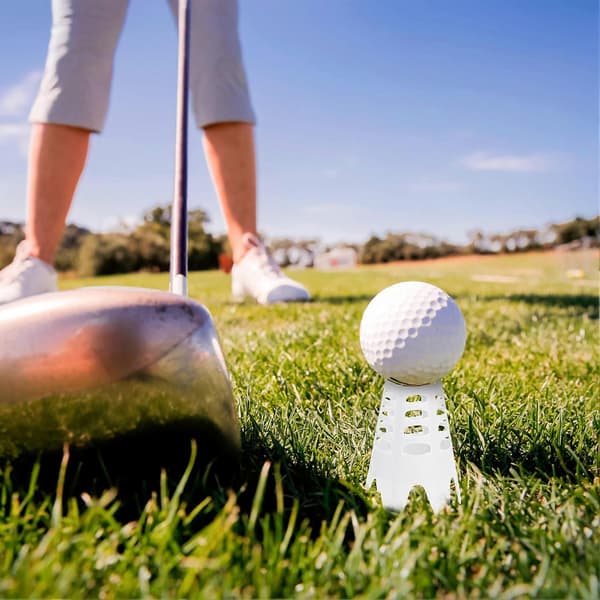 Golf Tees i Plastik til Hjemme Golf Simulator, Udendørs Indendørs Golf Tees Simulator Træningsmåtte Tees White