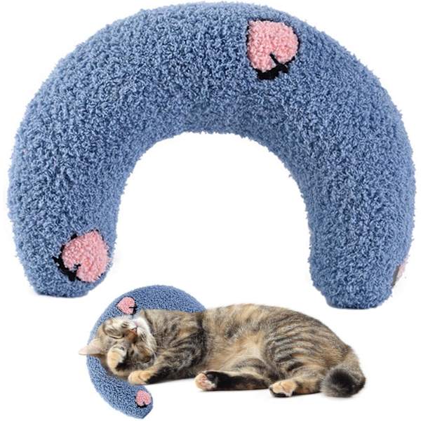 Supermyk bomullsputeseng, halv smultring katt- og hundeseng for katter eller små hunder halv smultringkos for katter å ligge på