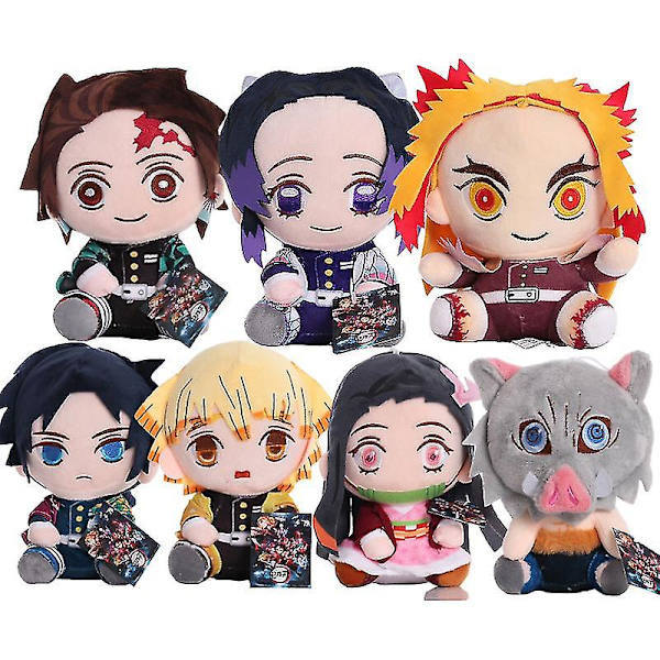 Devil's Blade Anime Pehmolelu Demon Slayer Sarjakuvahahmo Manga Nuket Kimetsu Tanjirou Nezuko Lasten Syntymäpäivälahjat Sisustus tyyli 3 3