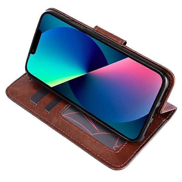 Kristalltextur Horisontellt Flip Läderfodral för iPhone 14 Plus Rose Red