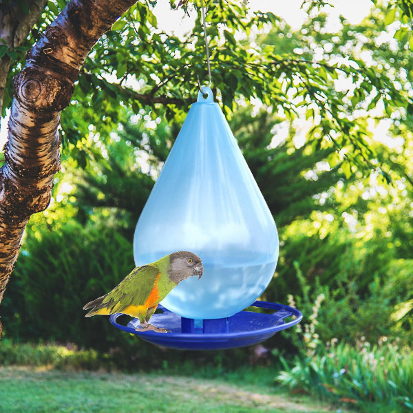 Fugleføder Hængende Fuglefoderbeholder Udendørs Vandtæt Fuglefoderforråd til kæledyr Havedekoration