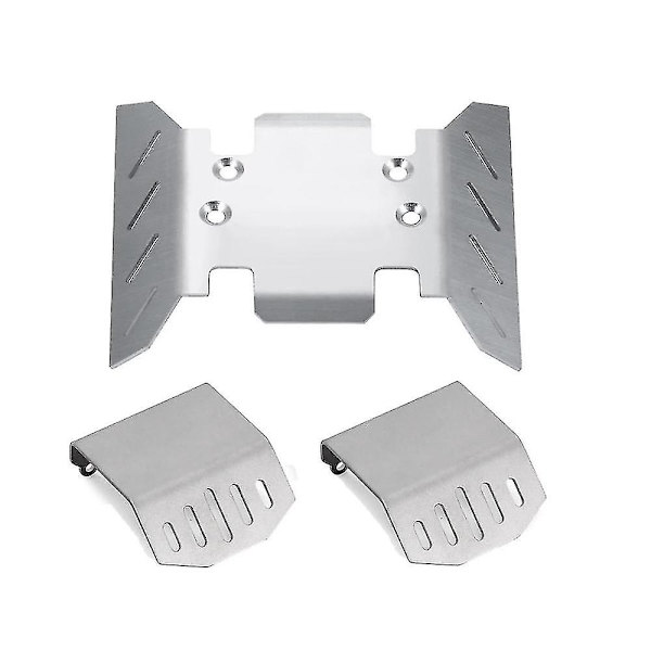 3 stk metallchassis panserakselbeskytter glideplate for 1/6 Rc beltebil aksial Scx6 Axi05000 Oppgradering
