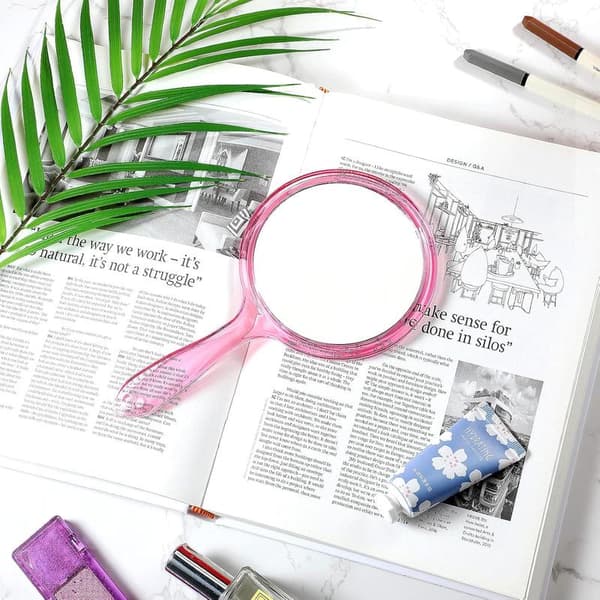 Hand Mirror Double Sided Handheld Mirror 1X/2X Magnification