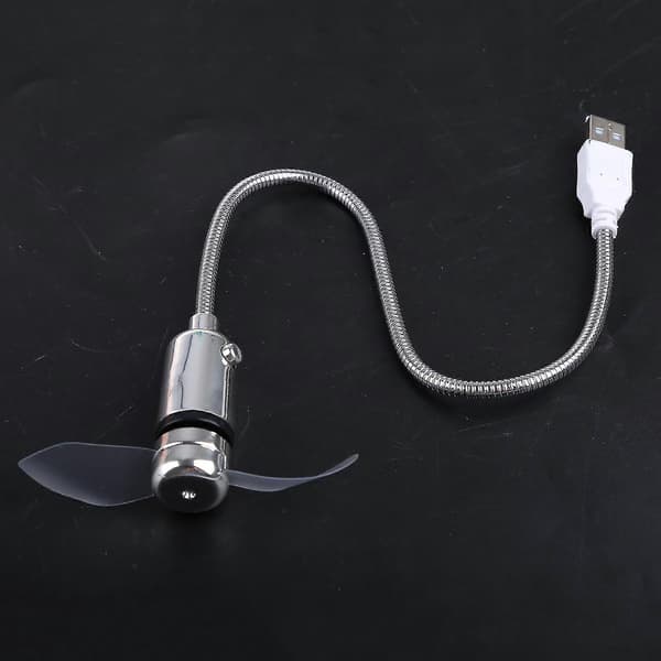 Flexibel USB-fläkt luftkylare för bärbar dator stationär PC USB-laddare Edition 0703