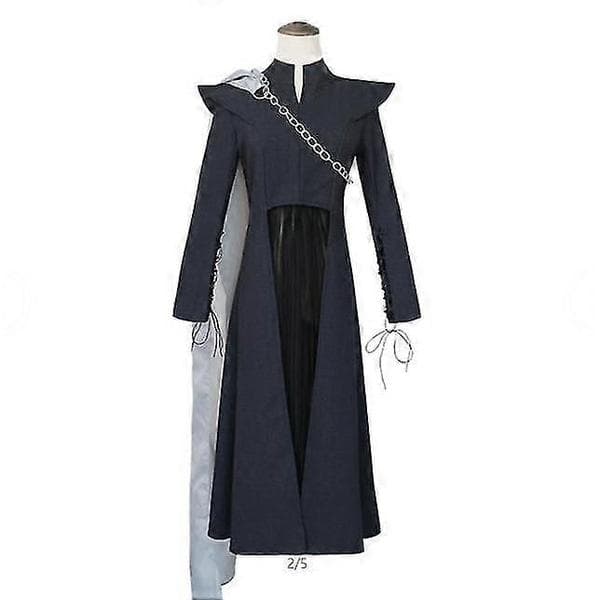 Drage Mor Sort Kjole Cosplay Kostume Komplet Sæt til Kvinder L