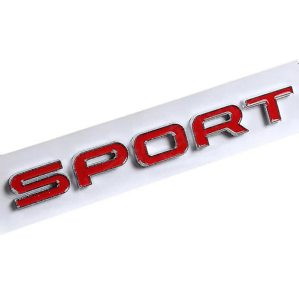 3D-ABS-logon Range Rover -kirjaimet -emblemitarra auton etumaskiin Range Rover Sport Evoque L322 L320 L406 P38 -tarvikkeet Sport Red Silver