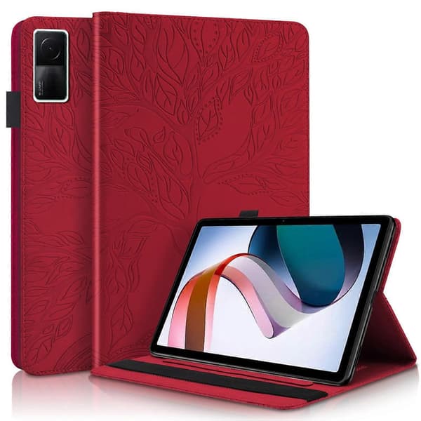 Livstræ Læder Etui til Xiaomi Redmi Pad 10.61 Red