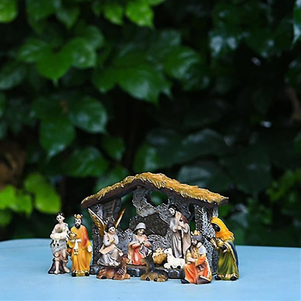Christmas Manger Group Scene Ornament Resin käsityöt