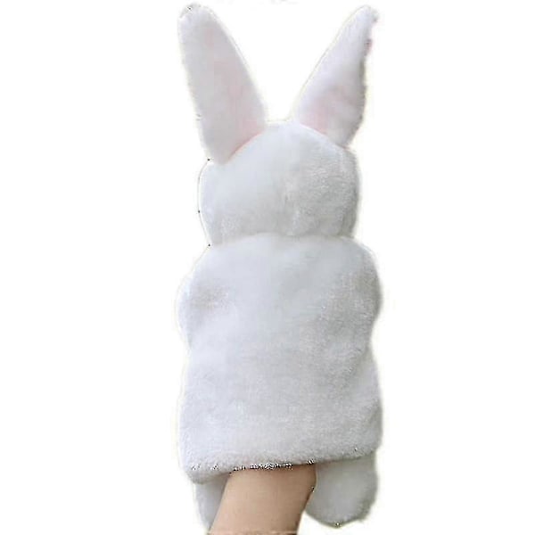 Djur Handdocka Plyschleksak Handdocka Berättande Dockor Leksak Handskdockor Tidig Utbildning Pedagogiska Leksaker Barnpresenter White Bunny