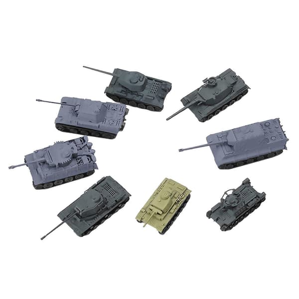 Set med 16 4D 1/72 Skala Montera Stridsvagnssatser Stridsvagn Pussel Samlingar Sand