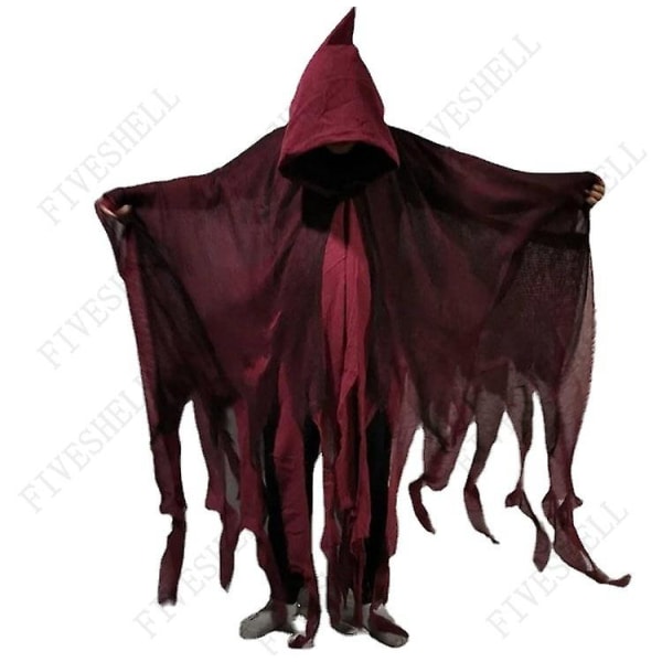 Unisex Halloween Ghost Dementors Cosplay Kostume Gotisk Horror Zombie Lattede Hættekapper Day Of The Dead Festrekvisitter Kapper