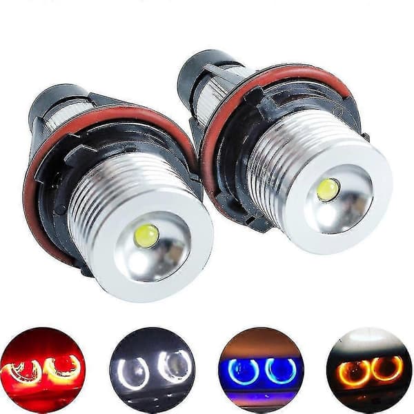 2 stk. Led Angel Eyes Marker Lys Pærer Til E39 E53 E60 E61 E63 E64 E65 E66 E87 525i 530i Xi 545i M5-yky