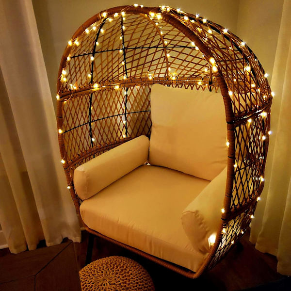 Varme hvite julelys, 3M/10ft 30LED Halloween-dekorasjonslys, batteridrevne oransje lysstrenger for Halloween, juledekorasjoner Warm White