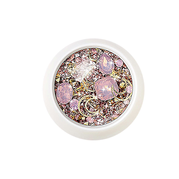 Kunstige Negle Neglekunst Tilbehør Neglekunst DIY Rhinestone Metal Sæt Neglekunst Smykker 6 stk. Neglekunst Multicolor
