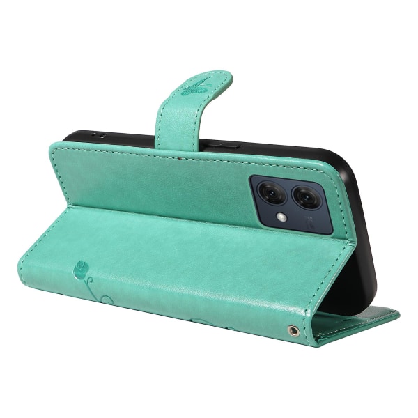 För Motorola Moto G84 5G phone case med aprikosblommönster Green