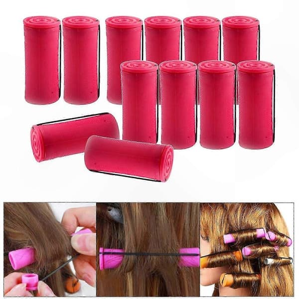 Små Medium Store Permanentstave til Naturlig Bølget Hårstyling 12Pcs 3.5cm