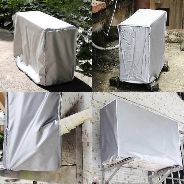 Vattentätt AC-skydd för utomhusbruk, damm- och snötätt skydd, solresistent luftkonditioneringsskydd 85 x 32 x 57 cm