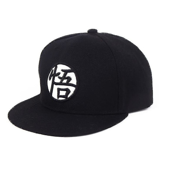 Anime Dragonball Säädettävä Hiphop Snapback Cap -hattu Black