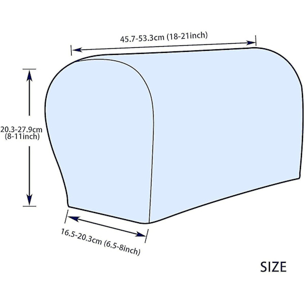 Stretch Armrest Covers Spandex Arm Covers För Stolar Soffa Fåtölj Överdrag För Recliner Soffa Med Twist Pins 2st Brick