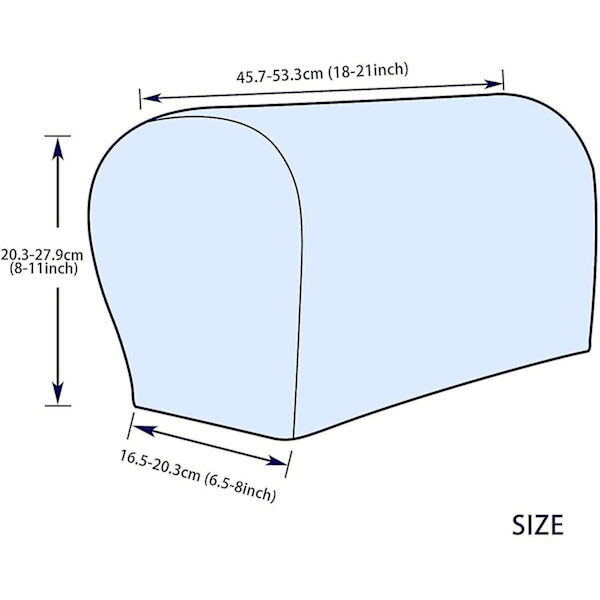 Stretch Armrest Covers Spandex Arm Covers För Stolar Soffa Fåtölj Överdrag För Recliner Soffa Med Twist Pins 2st Light blue