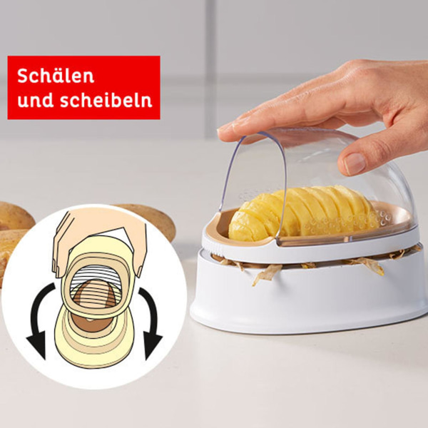 2 i 1 potetskrellerskjærer Husholdningsappelsin potetklips Tomatholder Anti-skjærende kjøkkenverktøy Tianyuhe