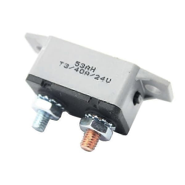 12V-24V Bil Manuel Nulstil Afbryder Inline Design 40A