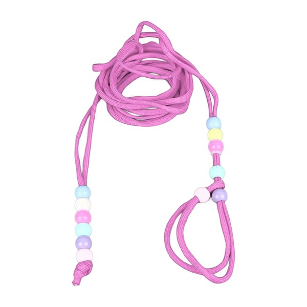 Lizard Drawstring Comfortable Durable Safety Protection Adjustable Reptile Leash for Bearded Dragon Hamster Small Animals Pink