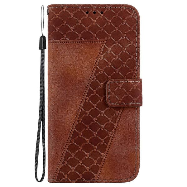 7-formet etui for Motorola Moto G9 Plus Brown