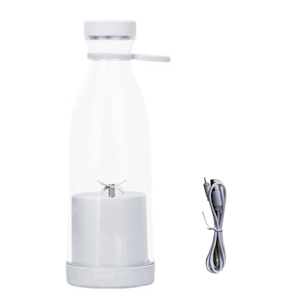 380ml Elektrisk Juicer Fruktmixer Flaska Milkshake Maker Med 6 Blad, Usb Laddningsbar
