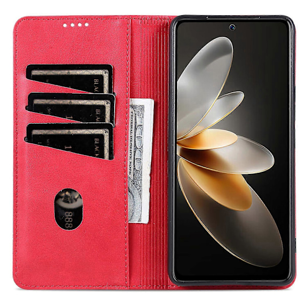 Oppo Find X8 Pro 5G -kotelo, lehmännahkakuvioinen PU-nahkainen lompakkopuhelinkotelo