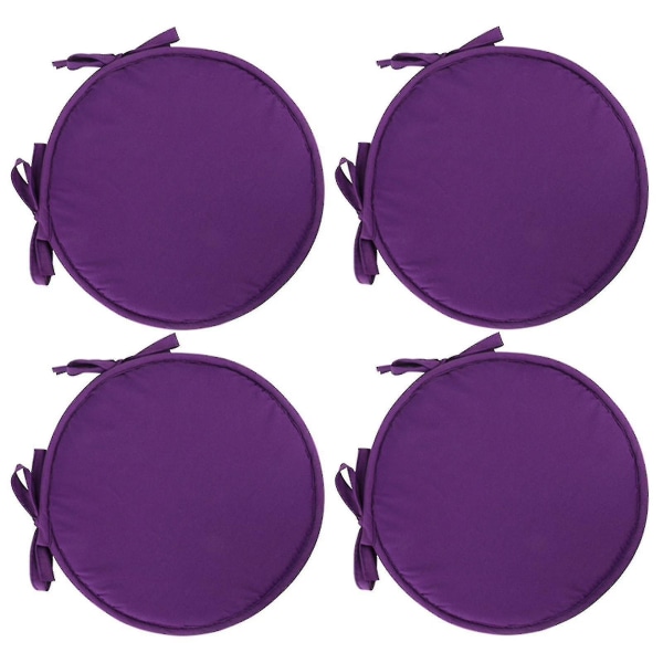 Hynder Patio Hjem Indendørs/udendørs Stolepuder Ro Sæde Fortykket Spisestue Stol Pude Ro Taburet Purple 2pcs