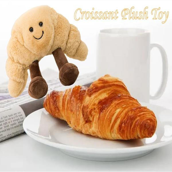 Söt Croissant Kudde Gosedjur