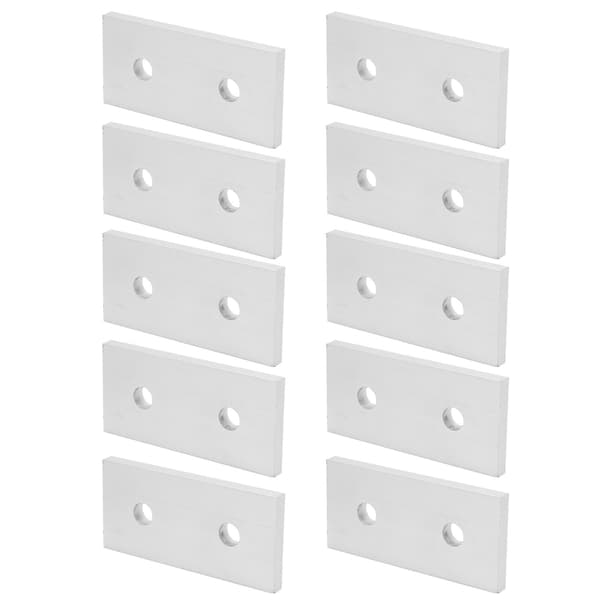 10 stk. Forbindelsesplate Aluminium Flat Forbindelsesforsterkning Vertikal Forbindelsesverktøy 4040‑2 Hull