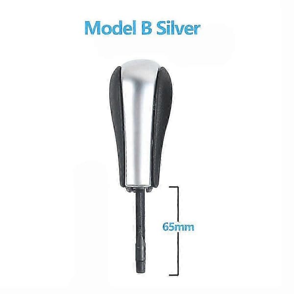 Bil Automatisk Gearskifteknop Håndtag Udskiftning kompatibel med BMW 1 3 5 7 X3 X5 Z3 Z4 E81 E82 E85 E90 E91 E46 Silver Model B