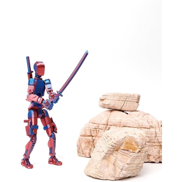 T13 Action Figure, Titan 13 Action Figure 3D Titans Figure, 3D Printed Action Figure Nova 13 Action Figure, Multi-Articular Action Figures Red blue