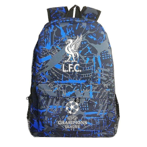 Graffiti Liverpool Uefa Champions League Olkalaukku Fanireppu Opiskelijan koululaukku Säilytyslaukku