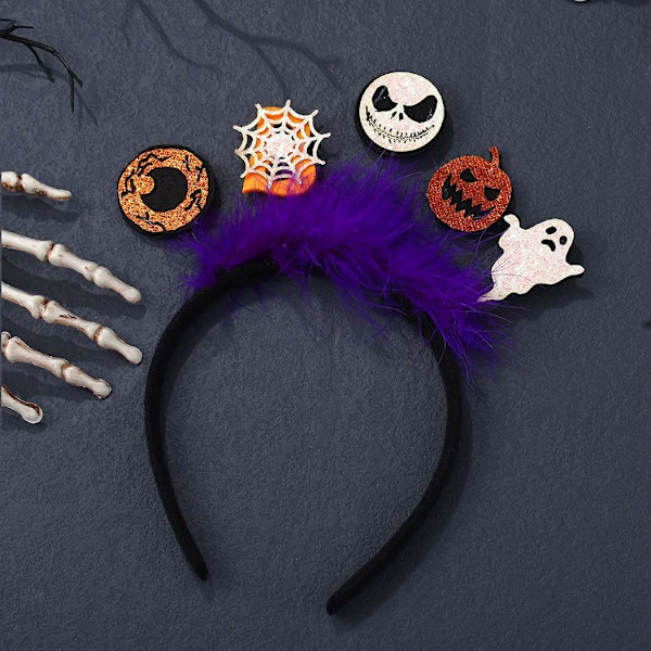 Hodebånd Gresskar Hodebånd Spøkelse Hodeplagg Halloween Kostymefest Tilbehør for Kvinner Menn og Barn