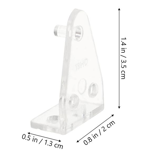 10 stk Persienner Hold-ned-braketter Blind Bunnskinne Holdeklips Persienner Bunn Klare braketter
