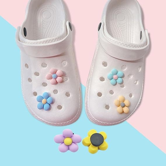 14 stk Crocs sko Blomster sko Smykker Tilbehør