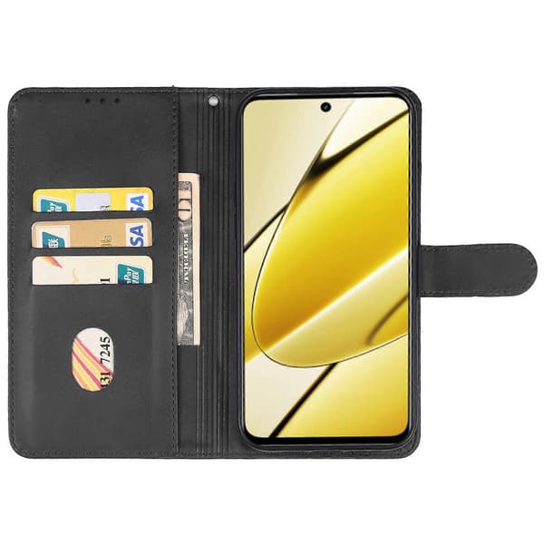 Læder telefoncover til Realme 11 5G Black