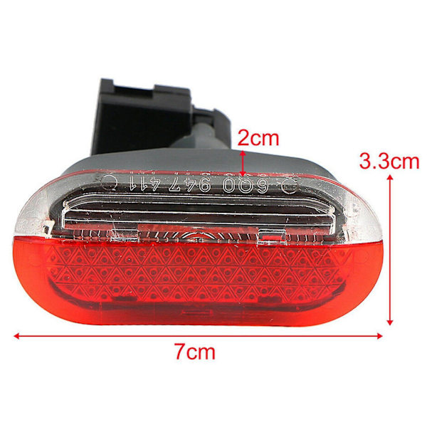 2x Led bilinnerdörr med tillstånd Varningslampa Ljuskvalitet för Beetle Golf Mk4 1999-2004 1j094741