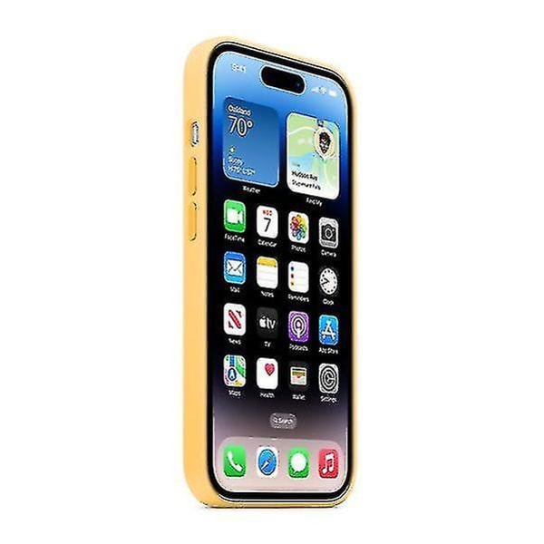 Silikoninen puhelinkotelo yhteensopiva iPhone 14 Pron kanssa Sunglow