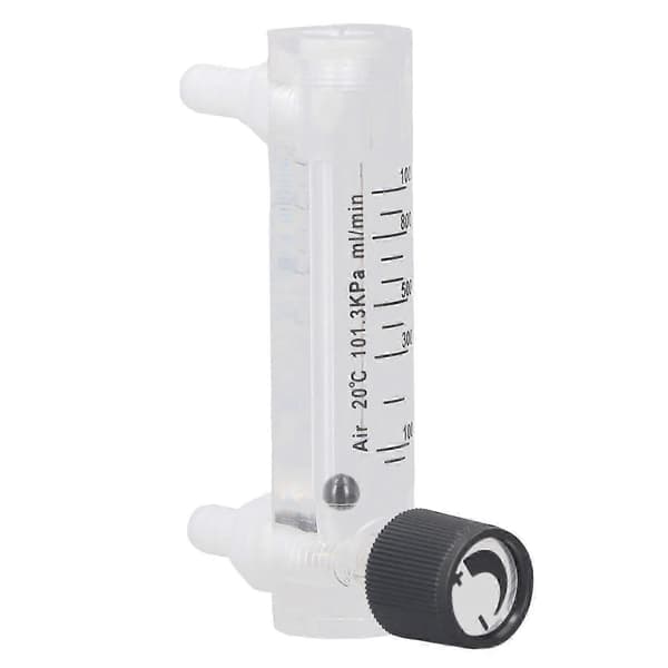 Gassmengdemåler Tester Luft Justerbar Panel Måle Kontroll Flowmåler 10-1000ml/min