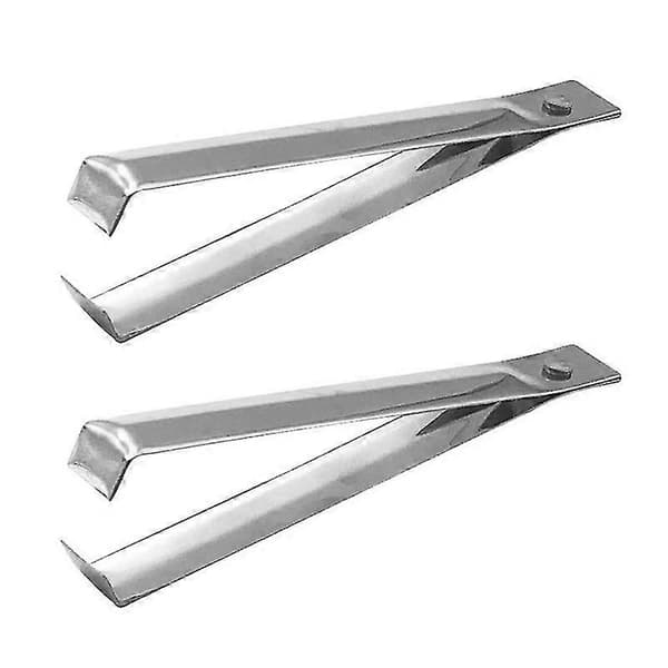 Sæt med hvidløgspillepincet i rustfrit stål, fiskebensfjerner, rustfri, ergonomisk design, 2-pak