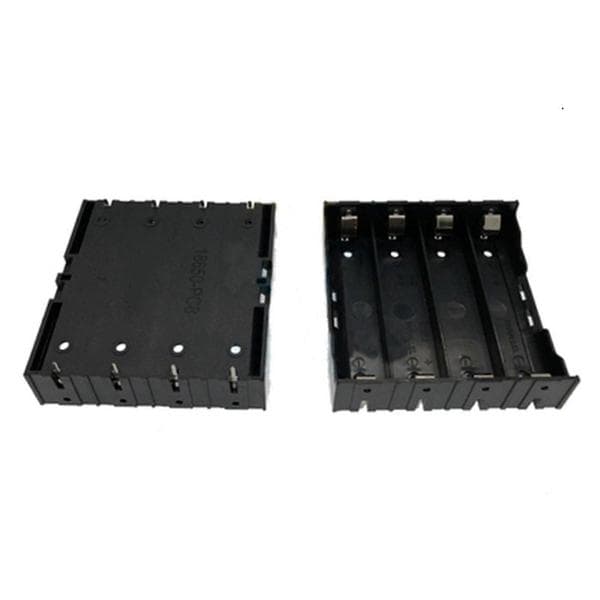 40 stk. batteriholderboks sort til 4X 13,7V 18650 batteri Black