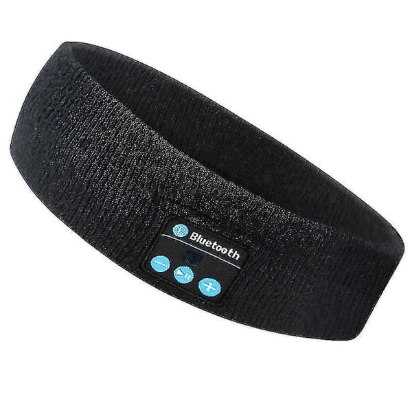 Sömnhörlurar Trådlösa, Bluetooth Sports Headband-hörlurar med ultratunna HD-stereohögtalare Perfekt för sömn, träning, jogging, yoga, sömnlöshet, Black