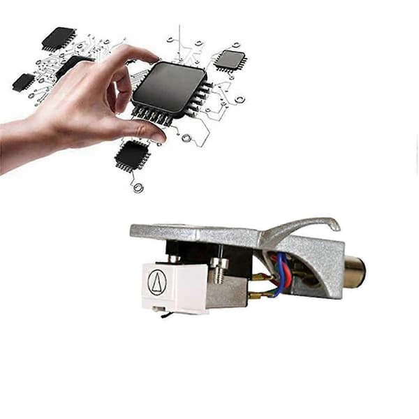 AT3600L Bevægelig Magnetisk Pickup Nål Headshell Holder Tilslutningssæt