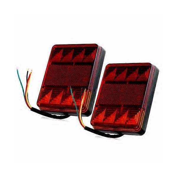 2 stk. LED Baglygte Stoplys Blinklys Trailer Campingvogn Varevogn Lastbil