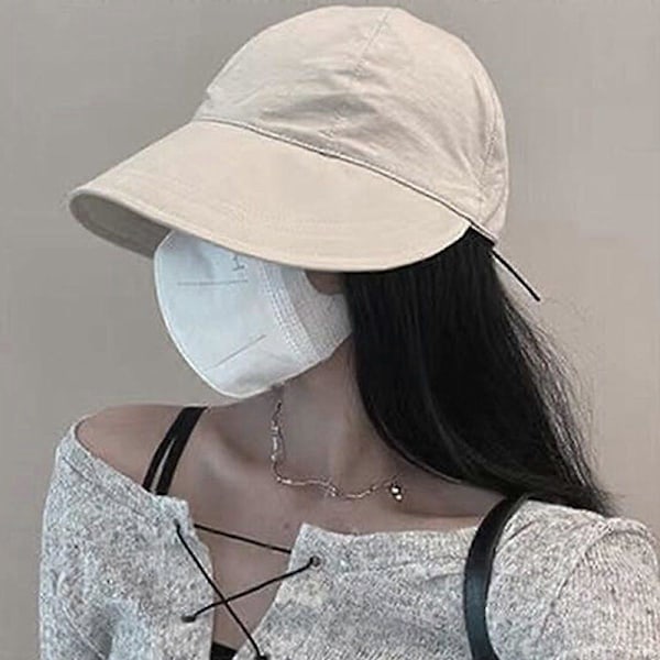 Solhatt dam solskydd strandhatt, sommarhatt bred solhatt (1-del)